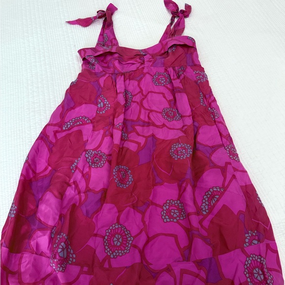 Marc Jacobs - Pink, Red, Purple & Blue Floral Silk Dress - Picture 3 of 5